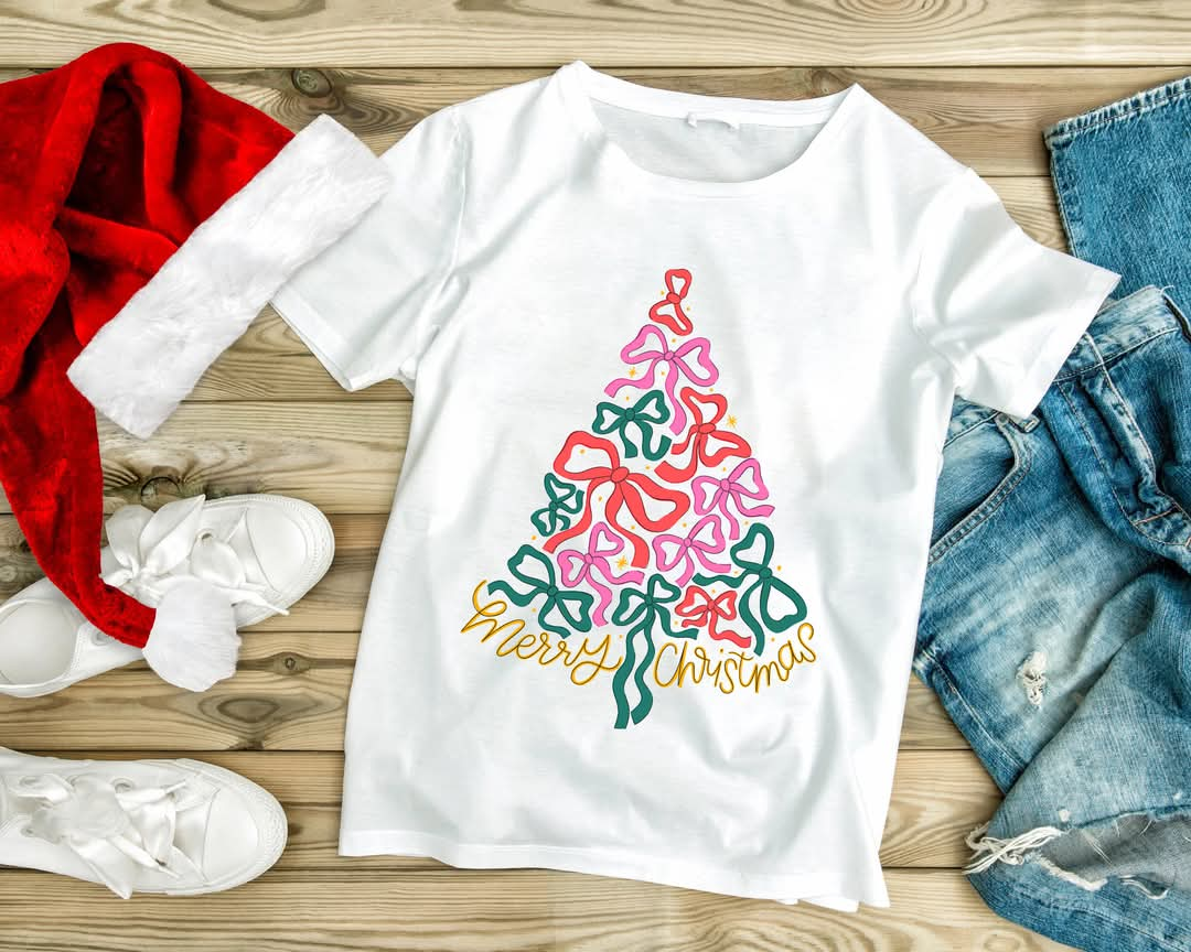 Bow Christmas Tree Tee