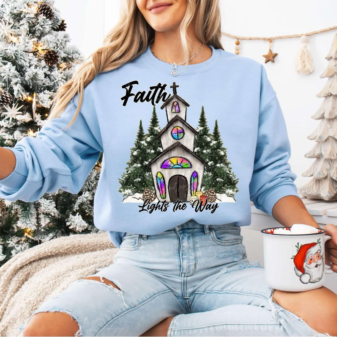 Faith lights the way Tee