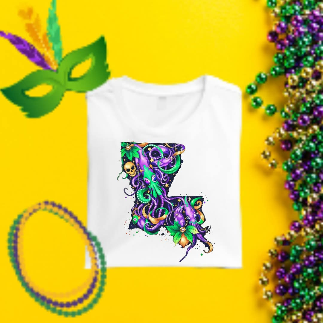 Louisiana Mardi Gras Tee