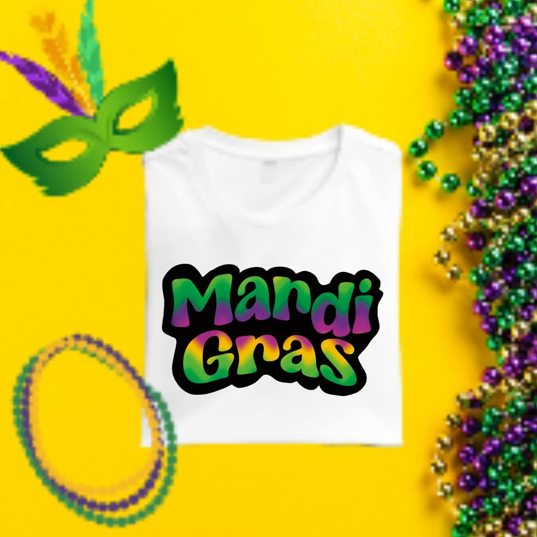 Retro Mardi Gras Tee