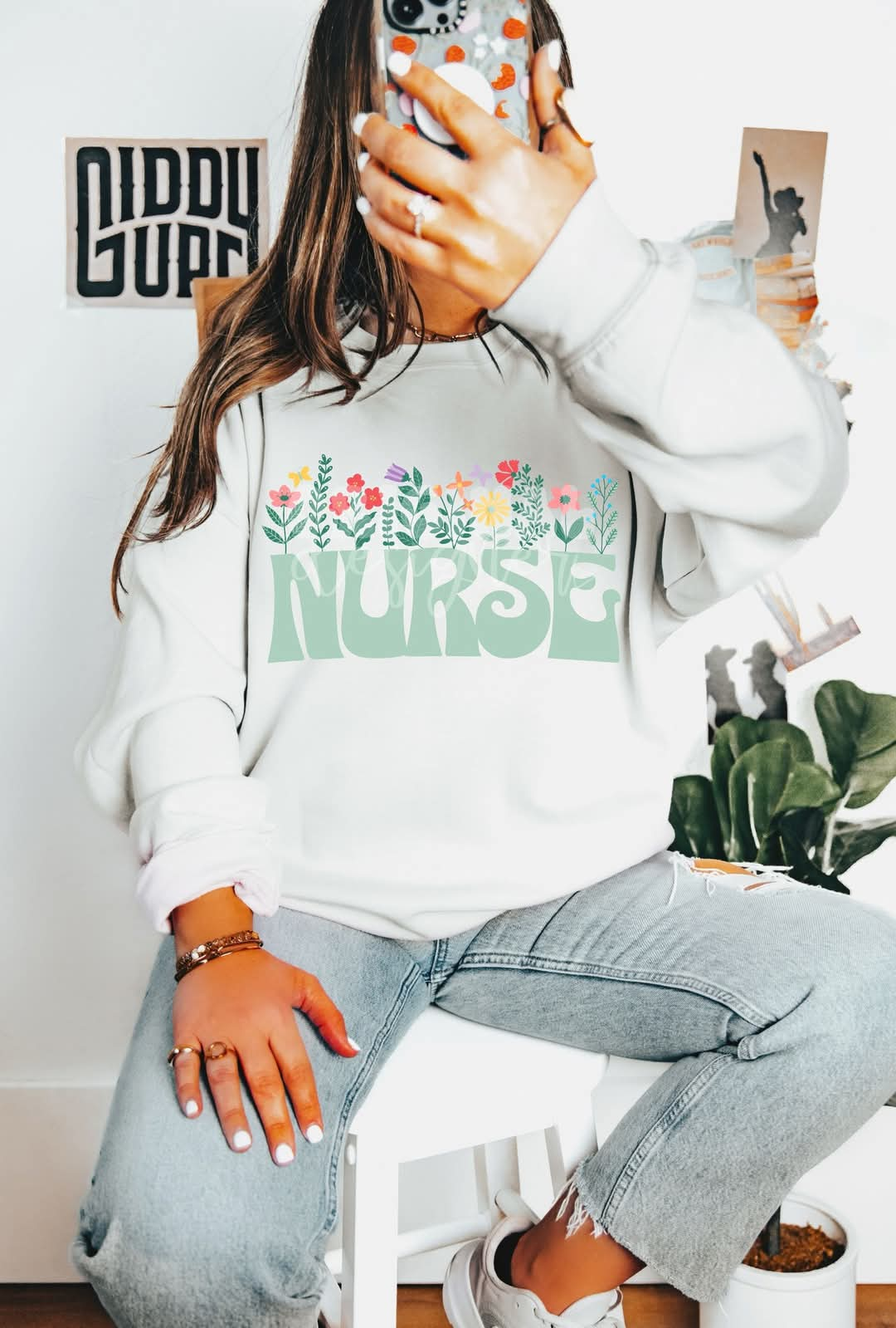 Nurse Floral Tee