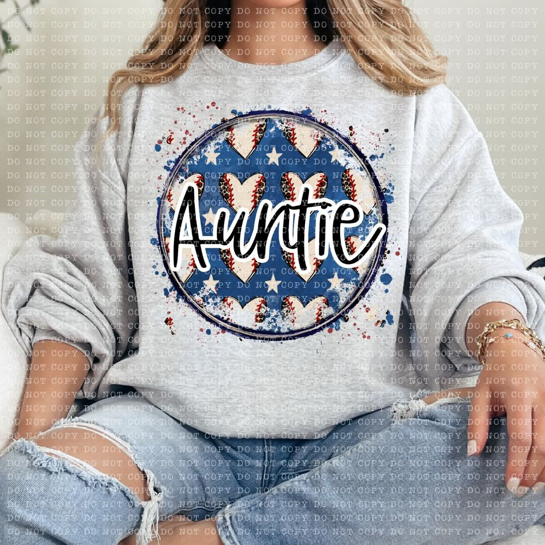 Baseball Auntie Tee