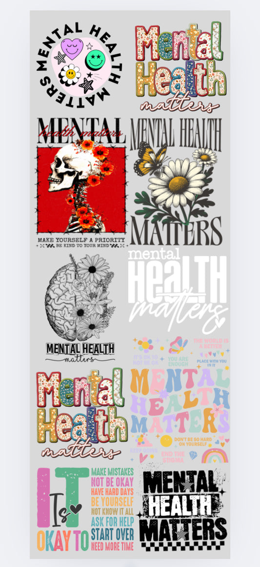 Mental Health 2 60-inch premade gang sheet