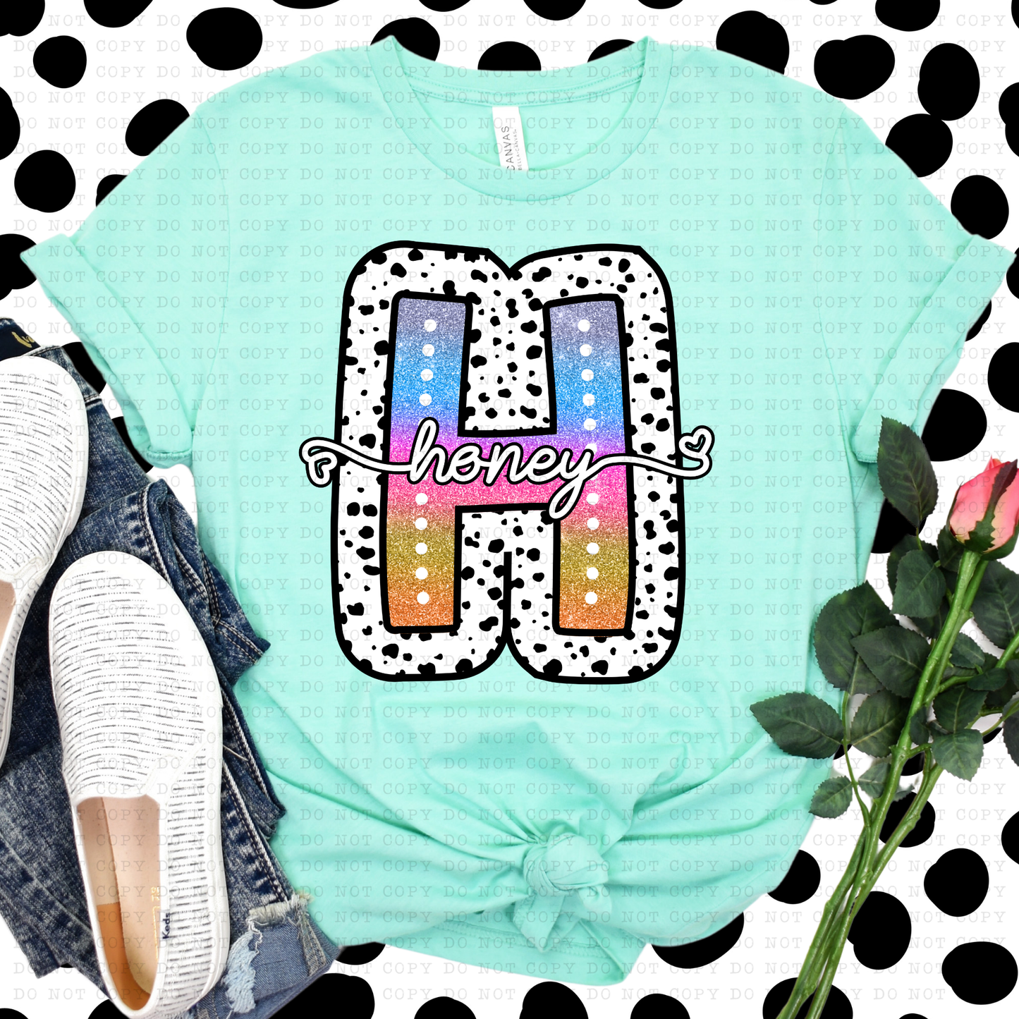 Tie Dye Dottie Names HW DTF Print