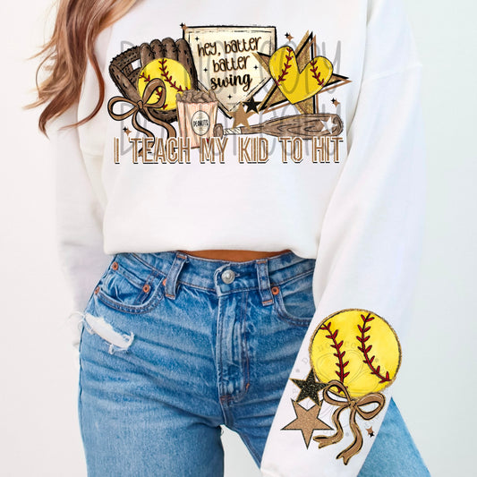 hey batter  softball sports mom COLLECTION DTF SINGLE