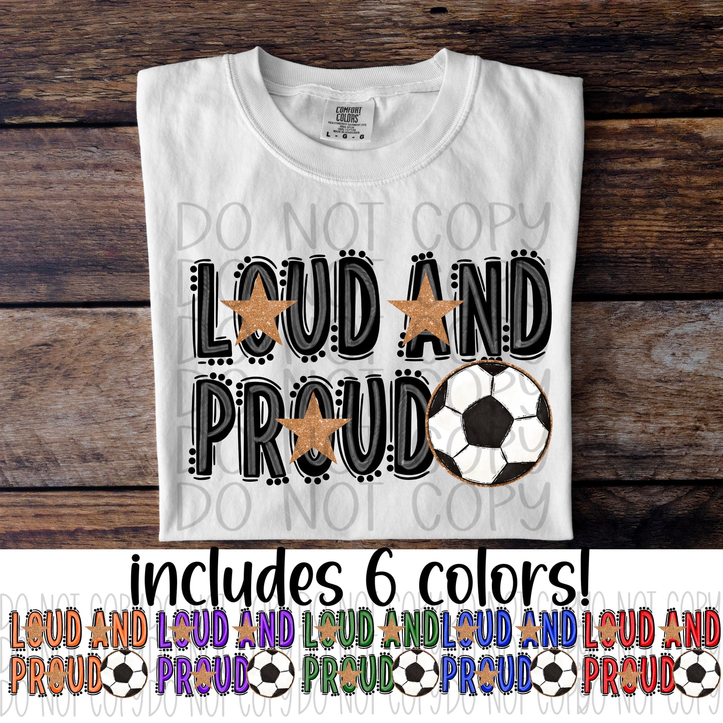 loud and proud sports mom COLLECTION DTF SINGLE