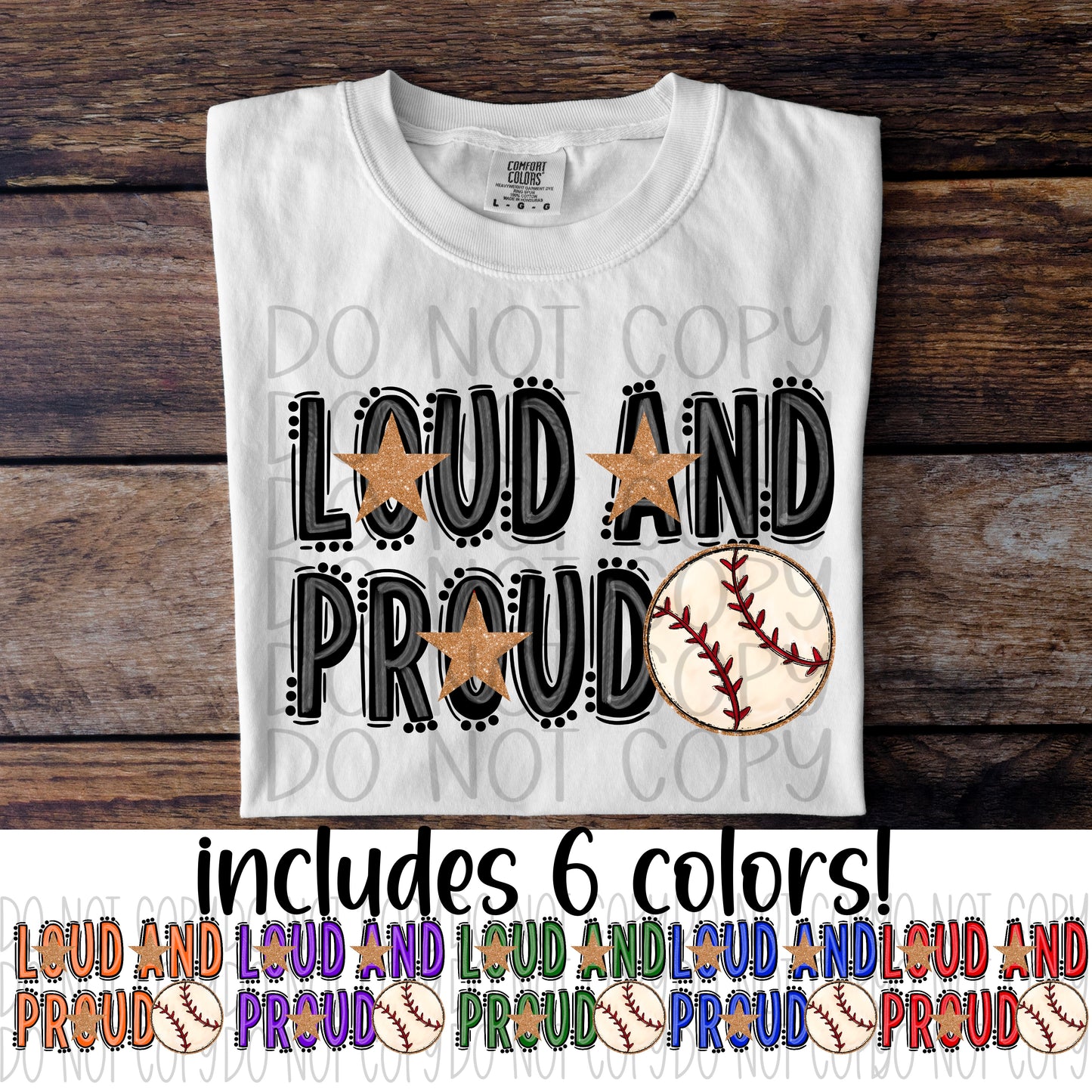 loud and proud sports mom COLLECTION DTF SINGLE