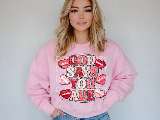 GOD SAYS YOU ARE VALENTINE dtf single