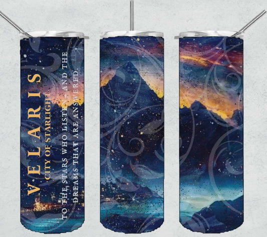 Velaris City of Starlight tumbler