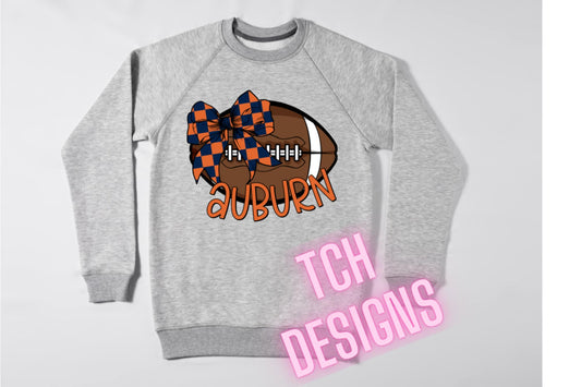 Auburn Football Bow Tee