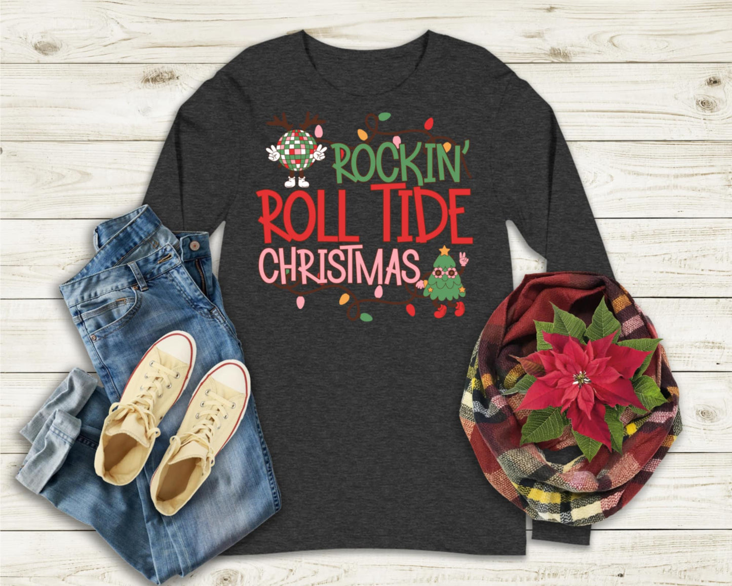 Rockin Roll Tide Christmas Tee