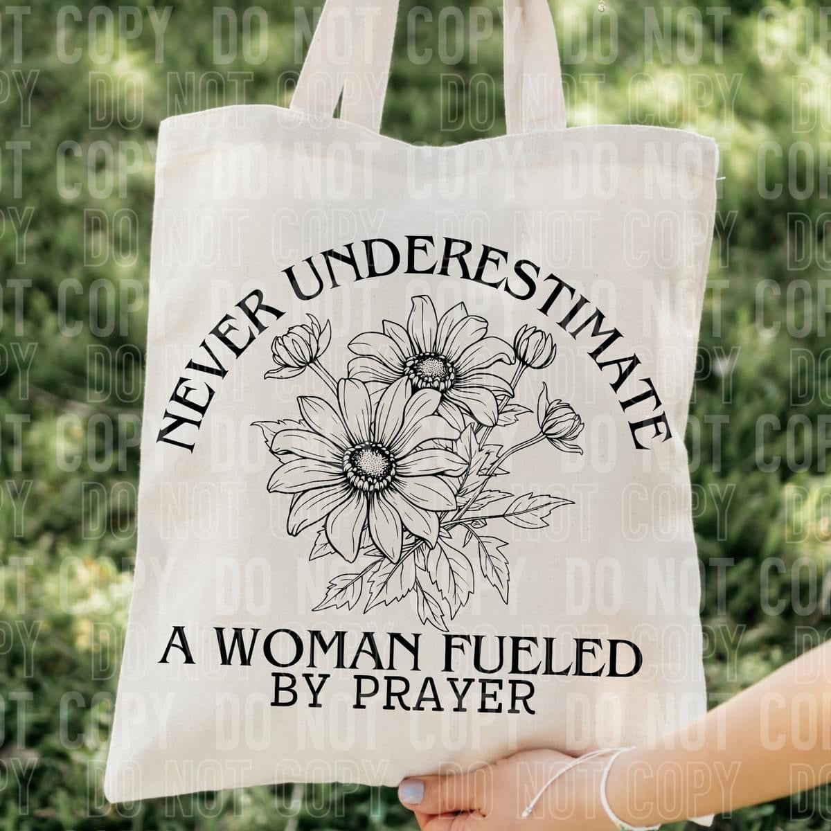 Fueled by Prayer Tote Bag