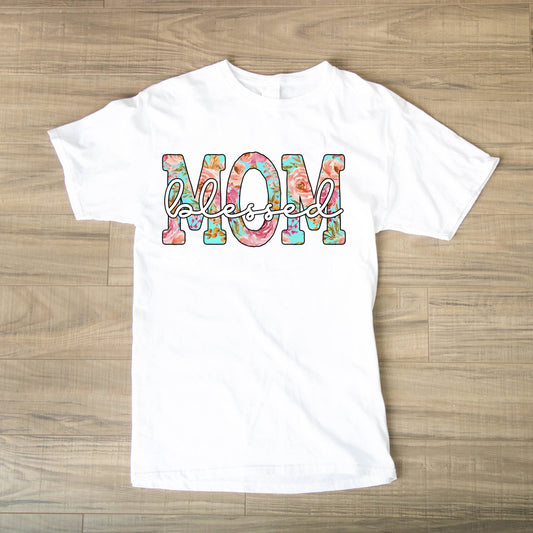 Blessed Mom Tie-dye Tee