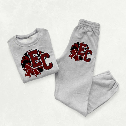 Elmore County Panthers Cheer Sweatshirt and Pants Set