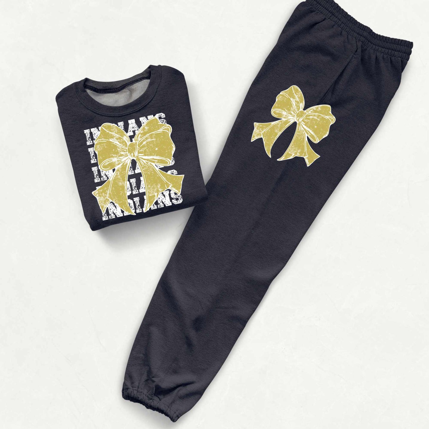 Wetumpka Indians Bow Sweatshirt and Pants Set