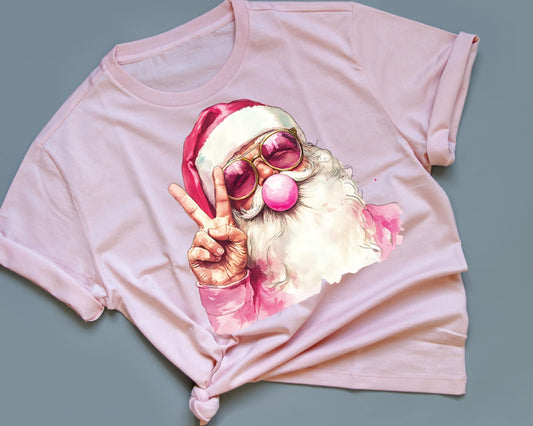 Bubblegum Santa Tee