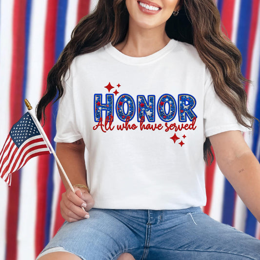 Honor all who have served Tee