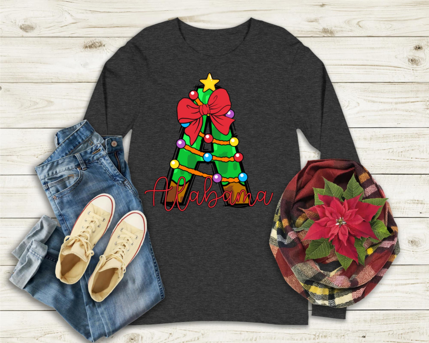 Alabama Christmas Tree Tee