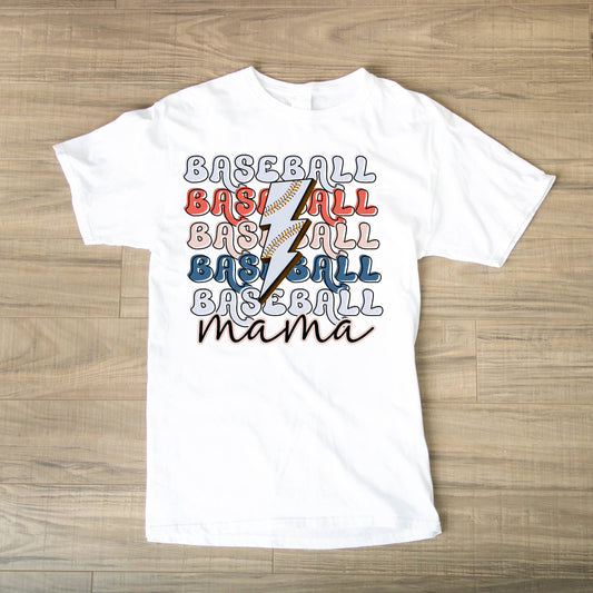 Baseball Mama Lightning Tee