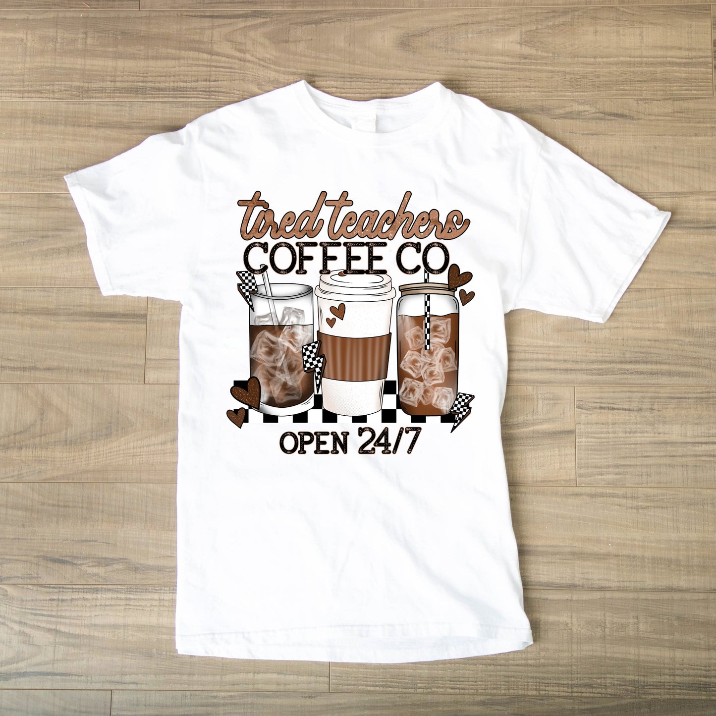 Tired Teachers Coffee Company Tee