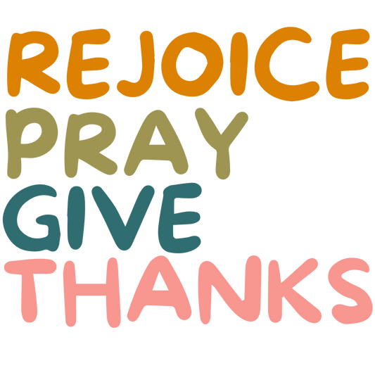 UVDTF Rejoice Pray Give Thanks UVDTF transfer