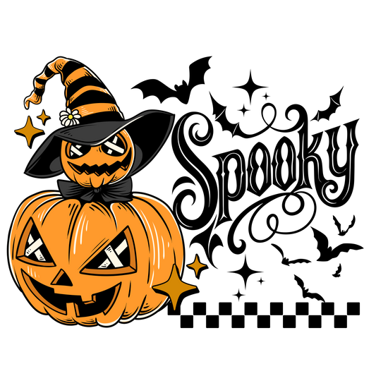 UVDTF Spooky Halloween Pumpkin UVDTF transfer