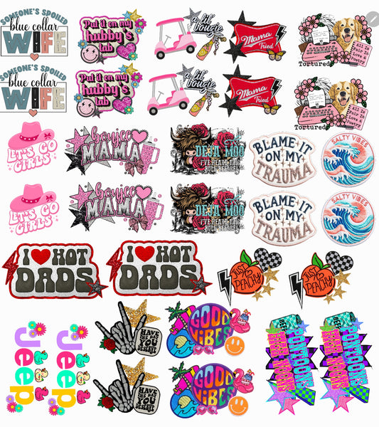 Premade Trucker Hat gang sheet Random top sellers