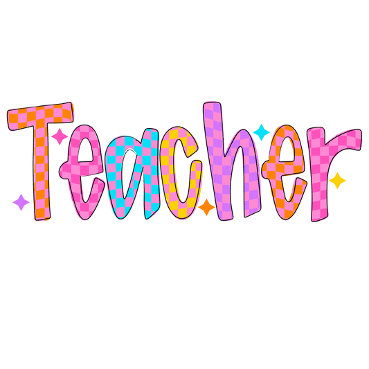 UVDTF Teacher Colorful UVDTF transfer