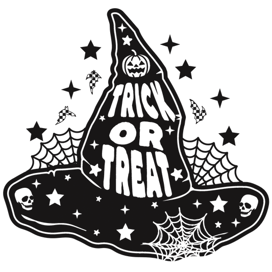 UVDTF Trick or Treat Hat UVDTF transfer