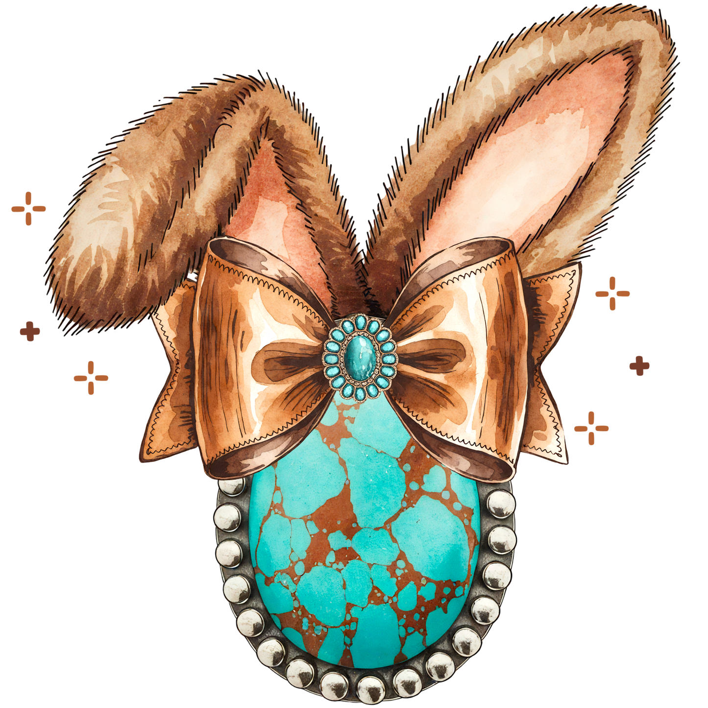 Turquoise Bunny Ears