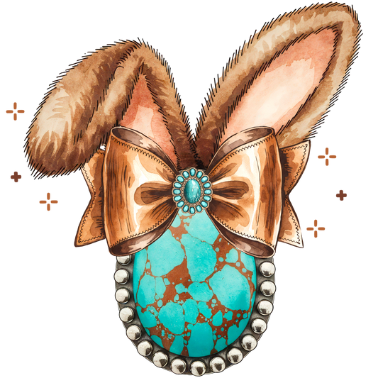 Turquoise Bunny Ears