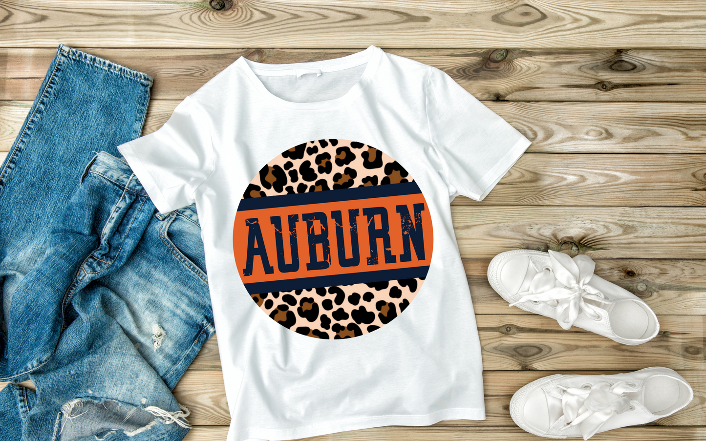 Auburn cheetah orange