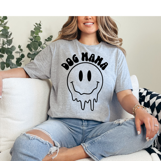 Dog Mama Smiley DTF Print