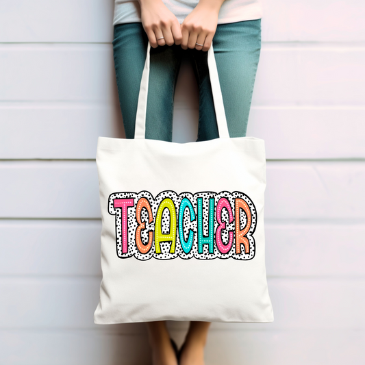 Teacher Marquee Tote Bag