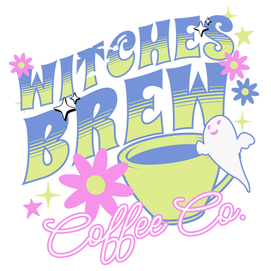 UVDTF Witches Brew Coffee Co UVDTF transfer