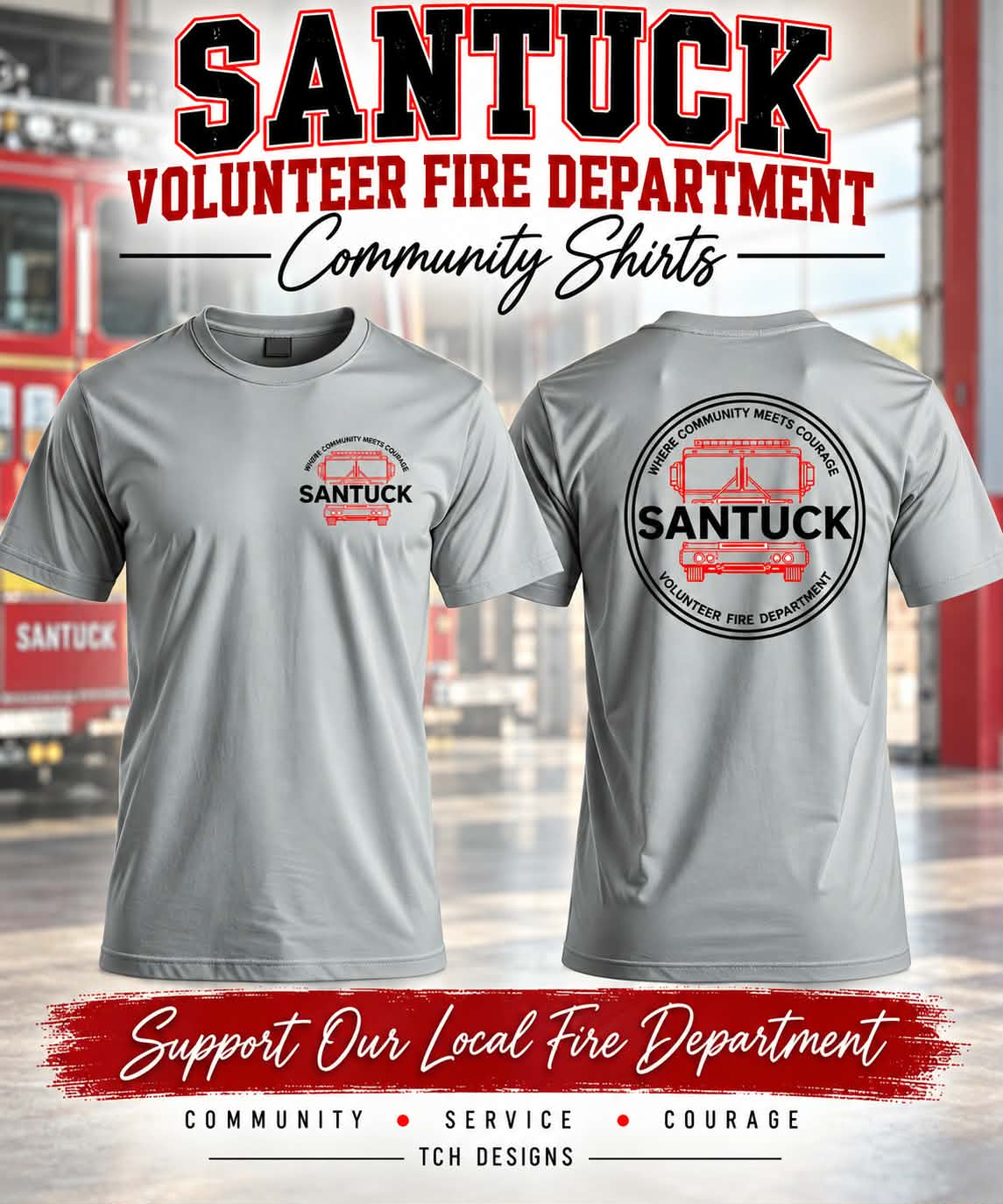 FUNDRAISER TEE Santuck Volunteer Fire Department