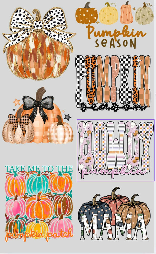 Feelin Pumpkins Mini Premade Gangsheet