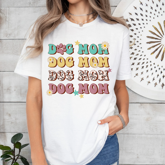 Retro Daisy Dog Mom DTF Print