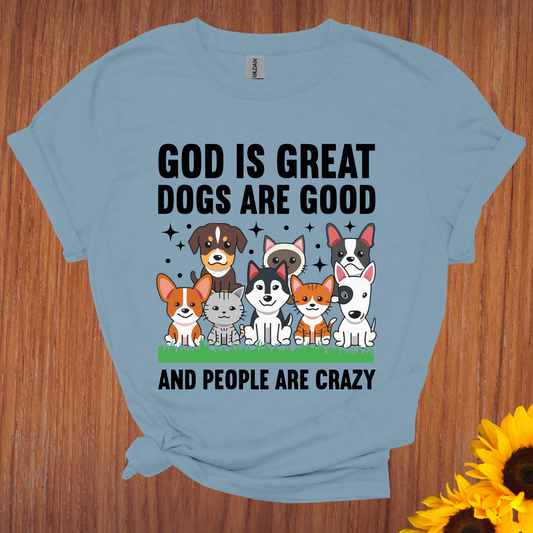 God is Great Dogs are Good DTF Print