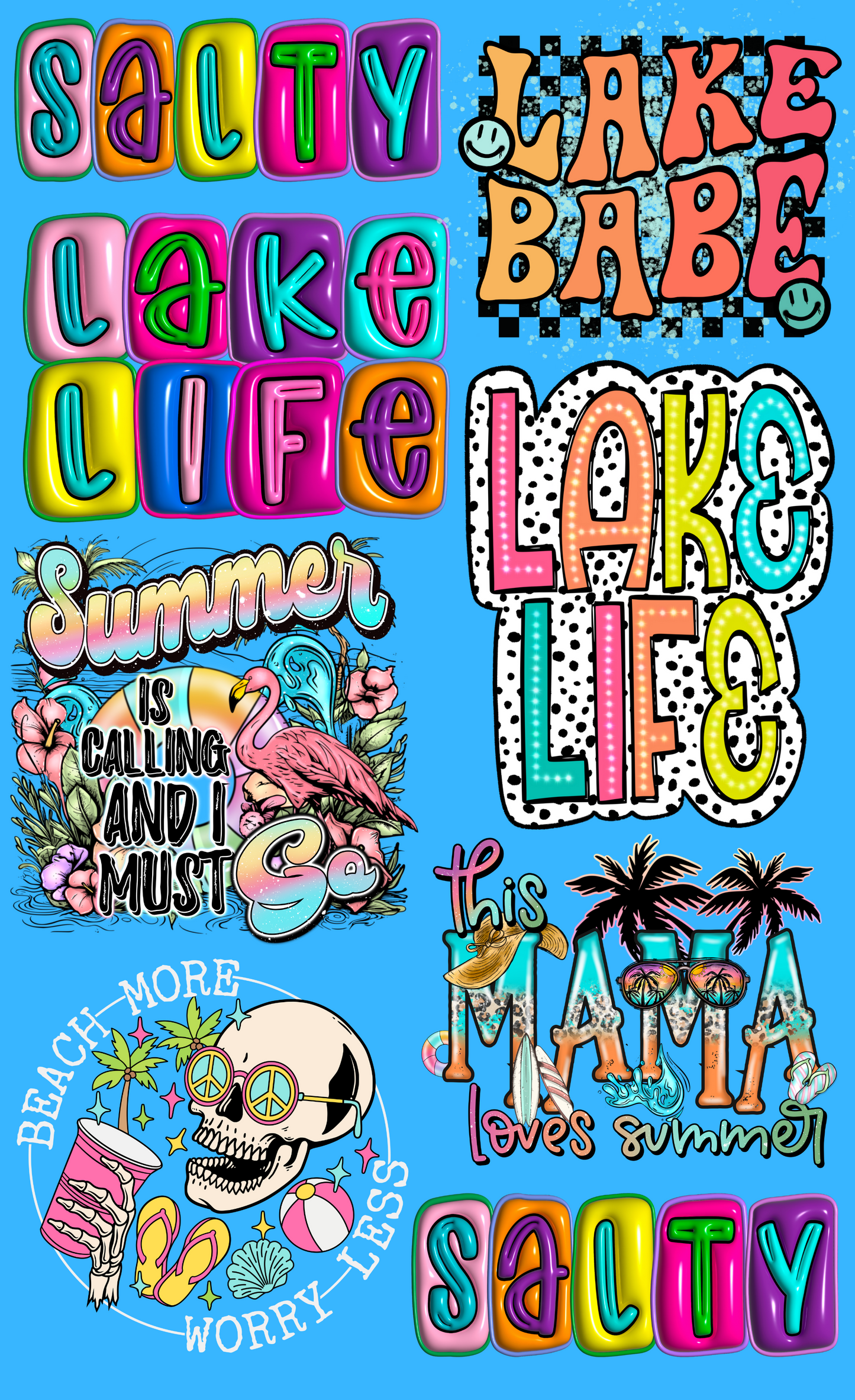 Premade Gangsheet Summer