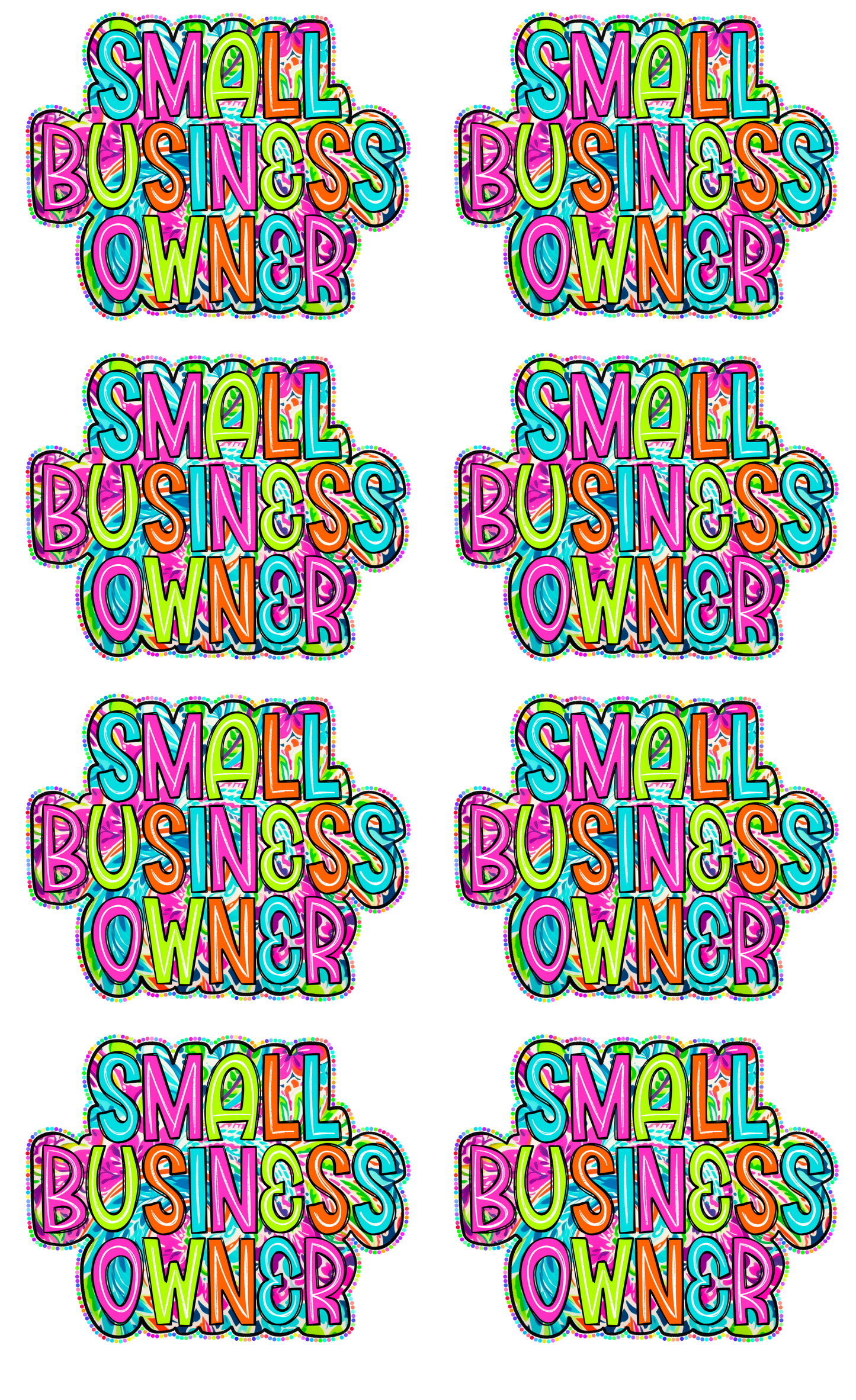 Premade Gangsheet small business owner