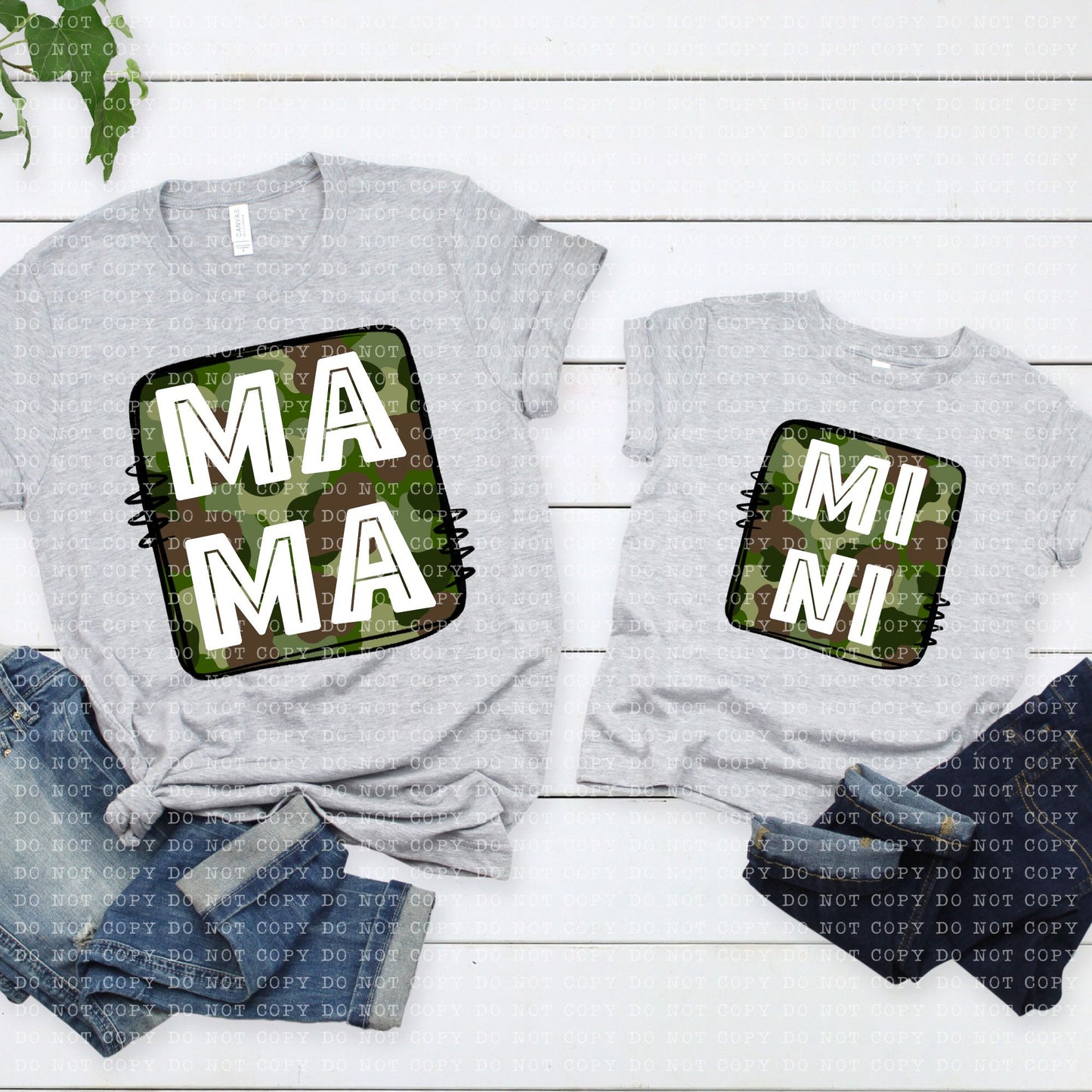 Mama and mini camo