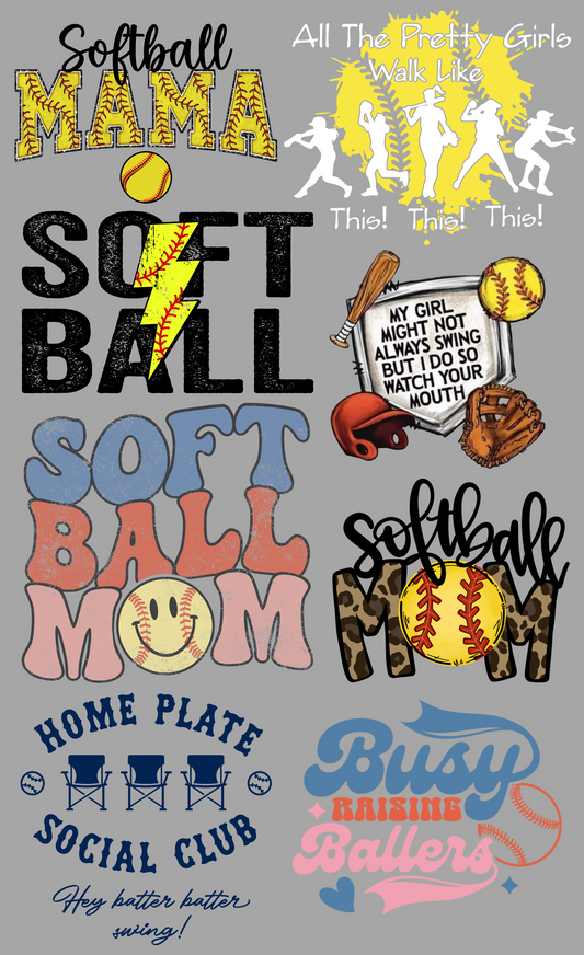 Premade Gangsheet Softball