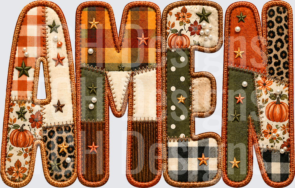 AMEN FAUX EMBROIDERY FALL