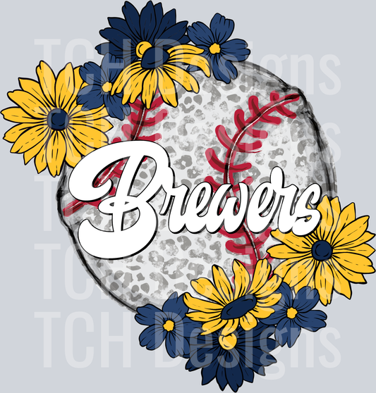 BrewersFloralBaseball