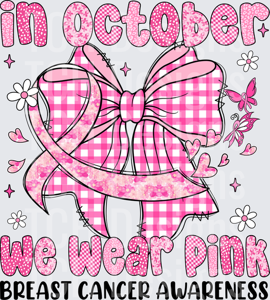 In October We Wear Pink Bow