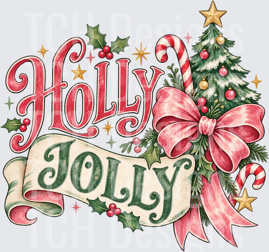 Pink Holly Jolly