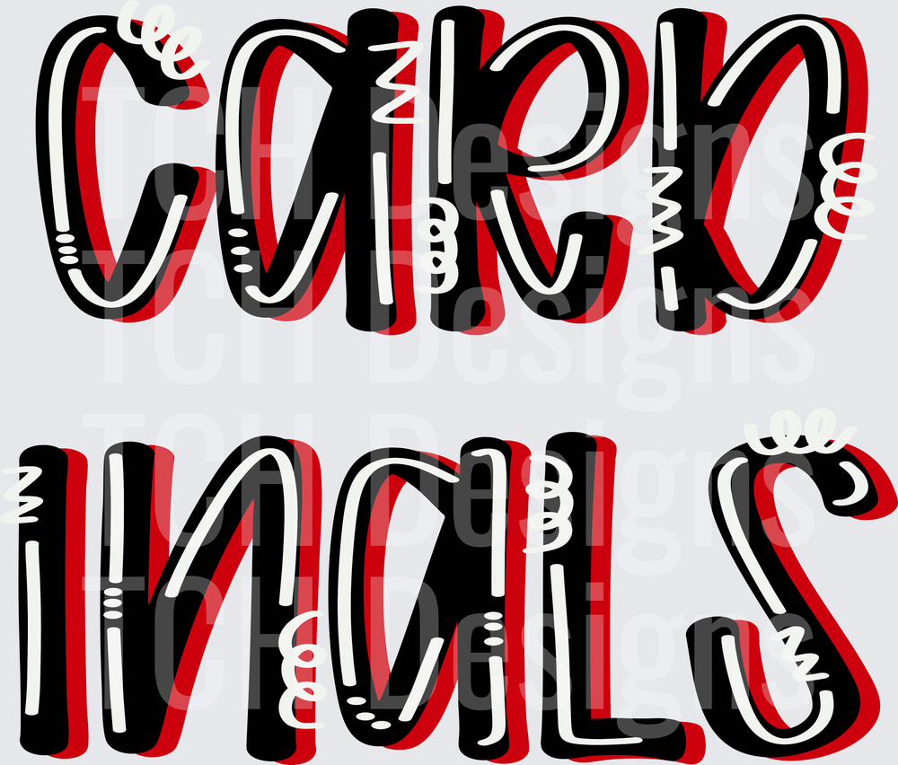 Cardinals Doodle