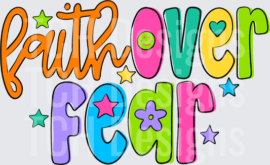FAITH OVER FEAR DOODLE
