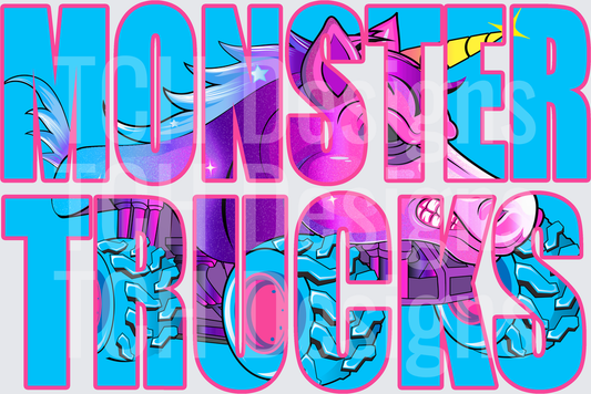 monster trucks sparkle